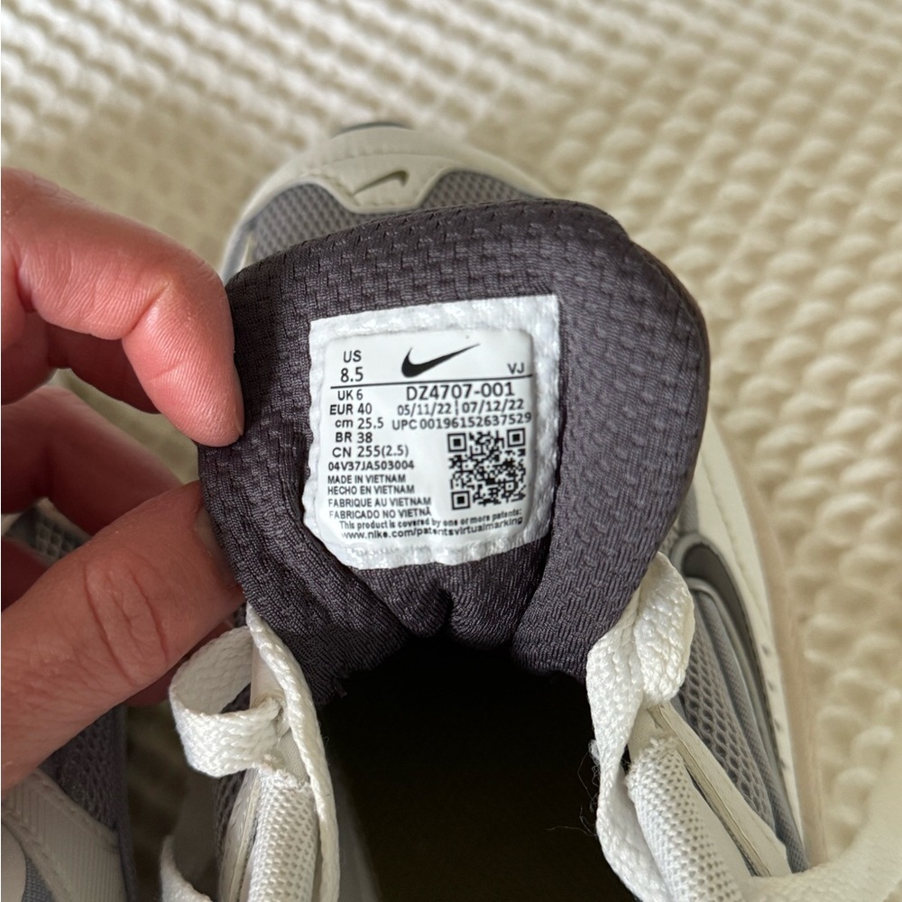 Nike Women's White and Grey Air Max-Inspired Sneakers - Picture 9 of 9